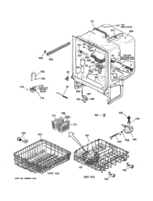 02 - Body Parts parts for Ge Dishwasher GSC3400G01WW from AppliancePartsPros.com
