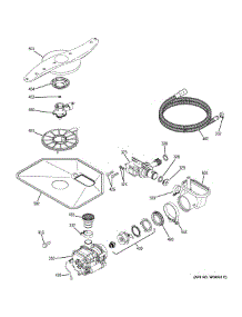 Motor-Pump Mechanism parts for Ge Dishwasher GLD5900N10CC from AppliancePartsPros.com