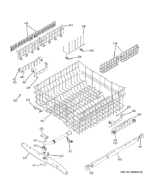 03 - Upper Rack Assembly parts for Ge Dishwasher GLD6700N10BB from AppliancePartsPros.com