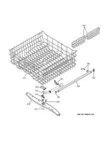 03 - Upper Rack Assembly parts for Ge Dishwasher GLD5611N10BB from AppliancePartsPros.com