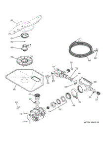 05 - Motor-Pump Mechanism parts for Ge Dishwasher GLD6800N10CC from AppliancePartsPros.com