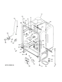 02 - Body Parts parts for Ge Dishwasher EDW6100N10WW from AppliancePartsPros.com