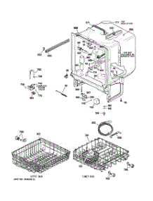 02 - Body Parts parts for Ge Dishwasher GSD4000N00WW from AppliancePartsPros.com