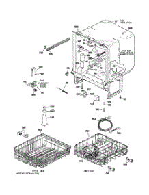 02 - Body Parts parts for Ge Dishwasher GHDA350N00BB from AppliancePartsPros.com