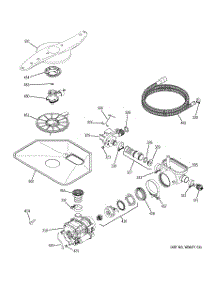 05 - Motor-Pump Mechanism parts for Ge Dishwasher GHDA670N00WW from AppliancePartsPros.com