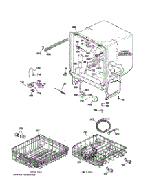 02 - Body Parts parts for Ge Dishwasher GSM2200N00WW from AppliancePartsPros.com