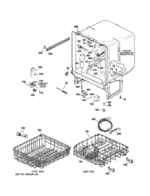 02 - Body Parts parts for Ge Dishwasher GSD2700N00CC from AppliancePartsPros.com