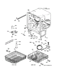 02 - Body Parts parts for Ge Dishwasher GSD3100N00WW from AppliancePartsPros.com