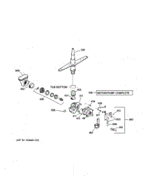 03 - Motor-Pump Mechanism parts for Ge Dishwasher GSD3100N00BB from AppliancePartsPros.com