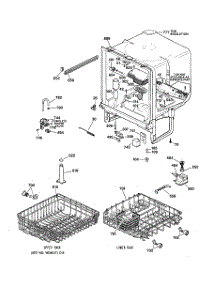02 - Body Parts parts for Ge Dishwasher GSD3330C04WW from AppliancePartsPros.com