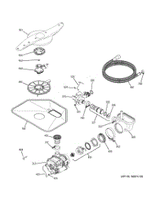05 - Motor-Pump Mechanism parts for Ge Dishwasher GLD4500N00CC from AppliancePartsPros.com