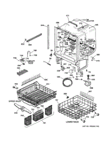 02 - Body Parts parts for Ge Dishwasher GSD5620D02BB from AppliancePartsPros.com