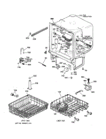02 - Body Parts parts for Ge Dishwasher GSD3330C06WW from AppliancePartsPros.com