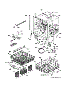 02 - Body Parts parts for Ge Dishwasher GSD5610D02AA from AppliancePartsPros.com