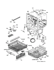 02 - Body Parts parts for Ge Dishwasher EDW2050F02CC from AppliancePartsPros.com