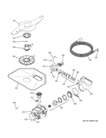 05 - Motor-Pump Mechanism parts for Ge Dishwasher GLD5760N00SS from AppliancePartsPros.com