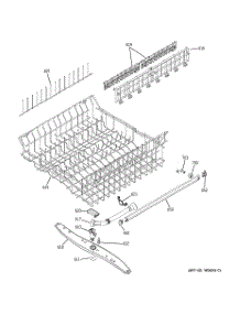 03 - Upper Rack Assembly parts for Ge Dishwasher GLD5700N00CC from AppliancePartsPros.com