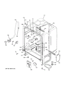 02 - Body Parts parts for Ge Dishwasher GLD4650N00CS from AppliancePartsPros.com