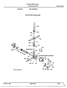 Motor Pump Mechanism parts for Ge Dishwasher SIG1480A66WH from AppliancePartsPros.com