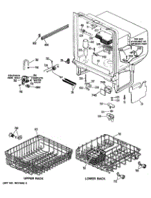 02 - Motor-Pump Mechanism parts for Ge Dishwasher GSM603P-49AW from AppliancePartsPros.com