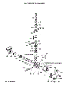 03 - Motor-Pump Mechanism parts for Ge Dishwasher GSD1125S48 from AppliancePartsPros.com