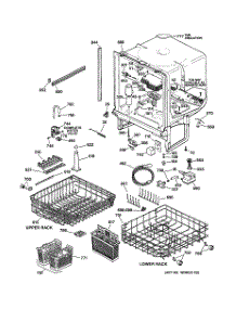 02 - Body Parts parts for Ge Dishwasher GSD4940Z02SS from AppliancePartsPros.com