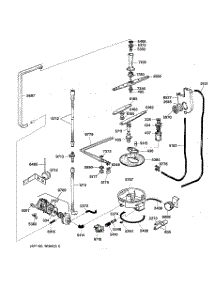 03 - Motor-Pump Mechanism parts for Ge Dishwasher ZBD4800X from AppliancePartsPros.com