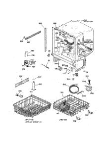 02 - Body Parts parts for Ge Dishwasher GSD4010Z02AA from AppliancePartsPros.com