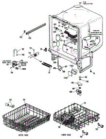 02 - Section2 parts for Ge Dishwasher GSD680T-55WW from AppliancePartsPros.com