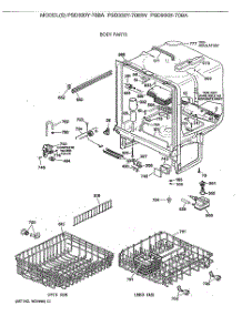 02 - Body Parts parts for Ge Dishwasher PSD300Y-70BA from AppliancePartsPros.com