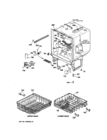 02 - Body Parts parts for Ge Dishwasher GSD830X-72WW from AppliancePartsPros.com
