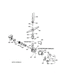 03 - Motor-Pump Mechanism parts for Ge Dishwasher PSD300Y-71BA from AppliancePartsPros.com