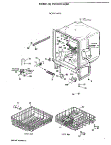 02 - Body Parts parts for Ge Dishwasher PSD200X-68BA from AppliancePartsPros.com