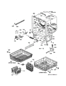 02 - Body Parts parts for Ge Dishwasher GSD4310Y72AA from AppliancePartsPros.com