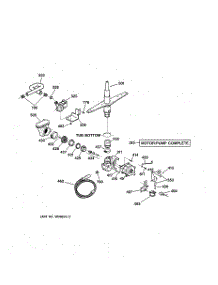 03 - Motor-Pump Mechanism parts for Ge Dishwasher GSD4310Y72AA from AppliancePartsPros.com