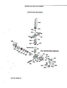 03 - Motor-Pump Mechanism parts for Ge Dishwasher GSD1821X66BB from AppliancePartsPros.com