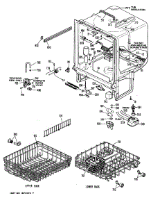02 - Section2 parts for Ge Dishwasher GSD1140M35 from AppliancePartsPros.com