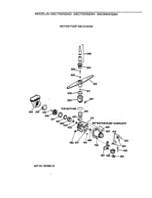 03 - Motor-Pump Mechanism parts for Ge Dishwasher GSC700X02WH from AppliancePartsPros.com