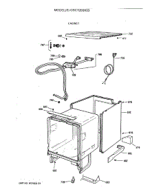 04 - Cabinet parts for Ge Dishwasher GSC1200X03 from AppliancePartsPros.com