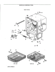 02 - Body Parts parts for Ge Dishwasher GSD500X-70WB from AppliancePartsPros.com