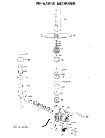 02 - Dishwasher Mechanism parts for Ge Dishwasher GSC902-01 from AppliancePartsPros.com