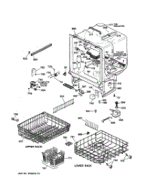 02 - Body Parts parts for Ge Dishwasher GSD4030Y72WW from AppliancePartsPros.com