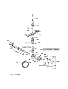 03 - Motor-Pump Mechanism parts for Ge Dishwasher GSD4030Y72WW from AppliancePartsPros.com