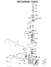 02 - Mechanism Parts parts for Ge Dishwasher GSD900X-01 from AppliancePartsPros.com