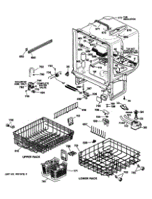 02 - Section2 parts for Ge Dishwasher GSD1425T62BA from AppliancePartsPros.com