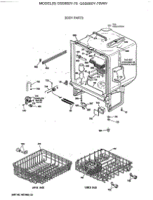 02 - Body Parts parts for Ge Dishwasher GSD850Y-70 from AppliancePartsPros.com
