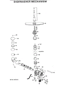 02 - Dishwasher Mechanism parts for Ge Dishwasher GSC701-01 from AppliancePartsPros.com