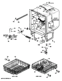 02 - Section2 parts for Ge Dishwasher GSD700T-62BA from AppliancePartsPros.com