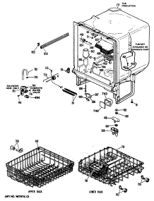 02 - Section2 parts for Ge Dishwasher GSD400T-61WA from AppliancePartsPros.com