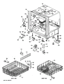 02 - Section2 parts for Ge Dishwasher GSD1200L02 from AppliancePartsPros.com